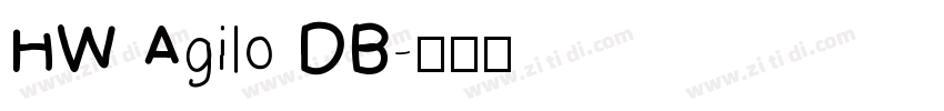 HW Agilo DB字体转换